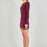 Knit Scallop Mini Skirt