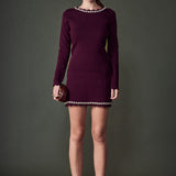 Knit Scallop Mini Skirt