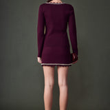 Knit Scallop Mini Skirt