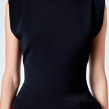 Knit Pleated Shoulder Top