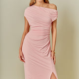 Off Shoulder Midi Dress