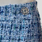 Tweed Front Flap Wrap Skirt