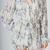 Speckled Pleated Romper