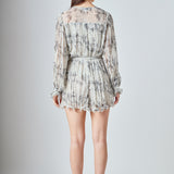 Speckled Pleated Romper