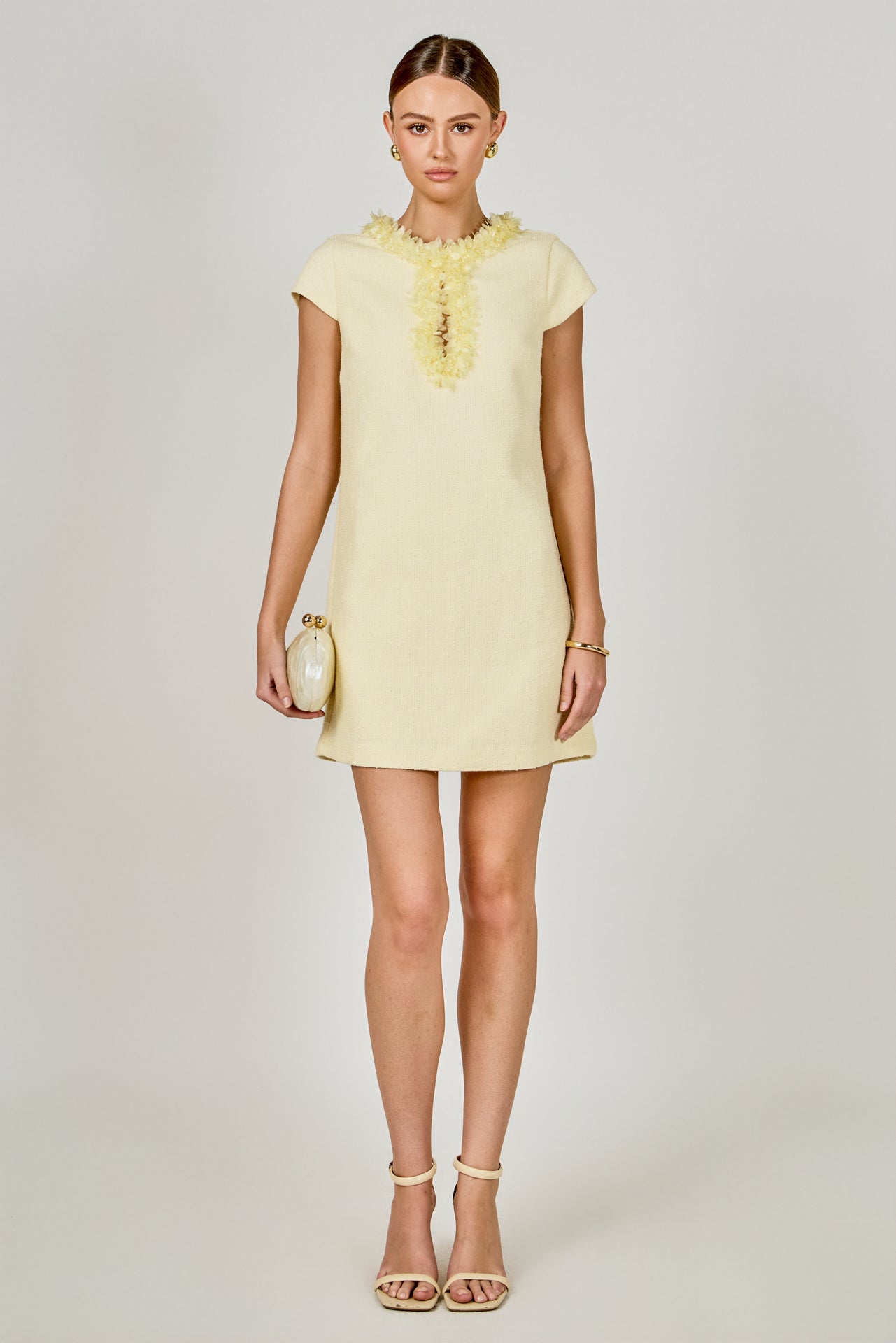 Endless Rose - Floral Embroidered Mini Dress Red / L Endless Rose - Floral Embroidered Mini Dress Red / L