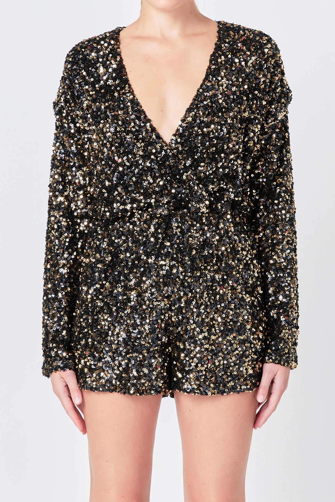Sequin Romper – Endless Rose