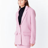 Wool Boxy Oversize Blazer