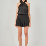Halter Neck Satin Top