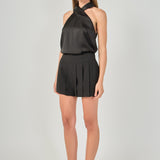 Halter Neck Satin Top