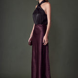 Halter Neck Satin Top