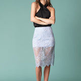 Halter Neck Satin Top