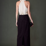 Halter Neck Satin Top