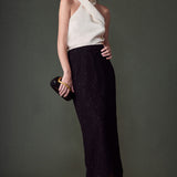 Halter Neck Satin Top