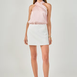 Halter Neck Satin Top
