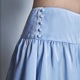 Low Rise Satin Mini Skirt