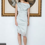 Satin Midi Skirt