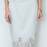 Satin Midi Skirt