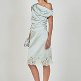 Satin Midi Skirt