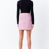 High Waisted Wool H Mini