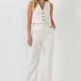 Wide Leg Linen Pants