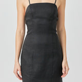 Cross Back Strappy Mini Dress