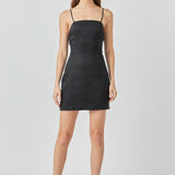 Cross Back Strappy Mini Dress