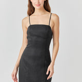 Cross Back Strappy Mini Dress