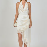 Satin Lace Asymmetrical