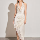 Satin Lace Asymmetrical