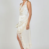 Satin Lace Asymmetrical