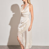 Satin Lace Asymmetrical
