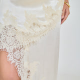 Satin Lace Asymmetrical