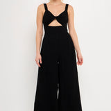 Soft Touch Plisse Twist Jumpsuit