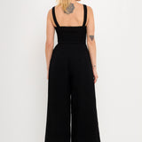 Soft Touch Plisse Twist Jumpsuit