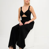 Soft Touch Plisse Twist Jumpsuit