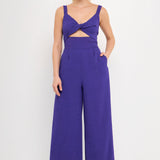 Soft Touch Plisse Twist Jumpsuit