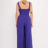 Soft Touch Plisse Twist Jumpsuit