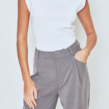 Elevated Solid Knit Padded Top
