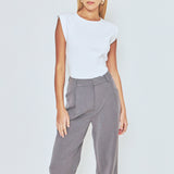 Elevated Solid Knit Padded Top