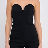 Strapless Bustier Romper