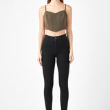 Adjustable Bustier Crop Top