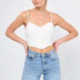 Adjustable Bustier Crop Top