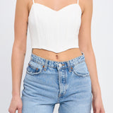 Adjustable Bustier Crop Top