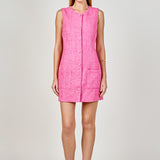 Sleeveless Tweed Mini Dress