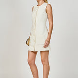 Sleeveless Tweed Mini Dress