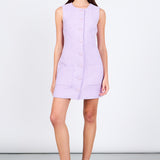 Sleeveless Tweed Mini Dress