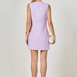 Sleeveless Tweed Mini Dress