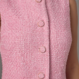 Sleeveless Tweed Mini Dress