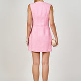 Sleeveless Tweed Mini Dress