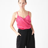 Wrap Over Satin Camisole